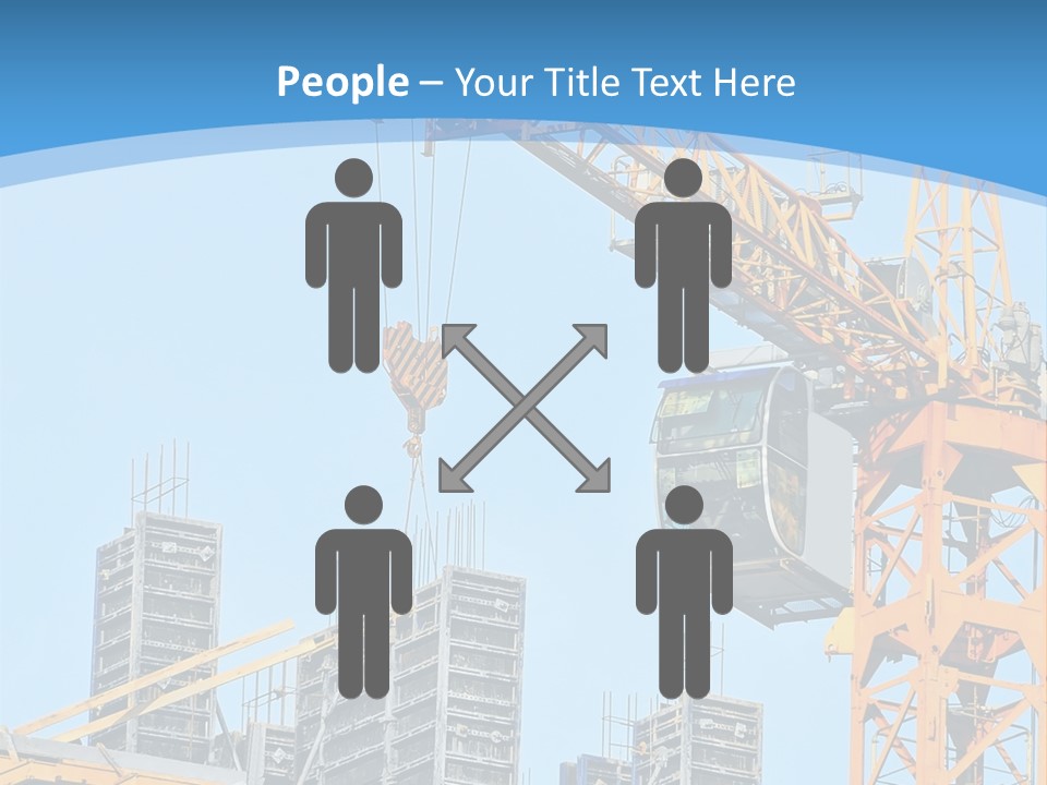 A Yellow Crane With A Blue Sky In The Background PowerPoint Template