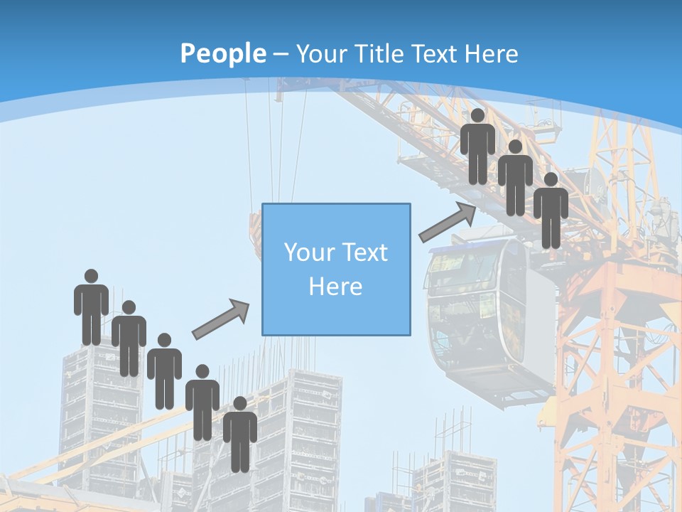 A Yellow Crane With A Blue Sky In The Background PowerPoint Template