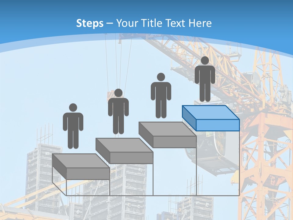 A Yellow Crane With A Blue Sky In The Background PowerPoint Template