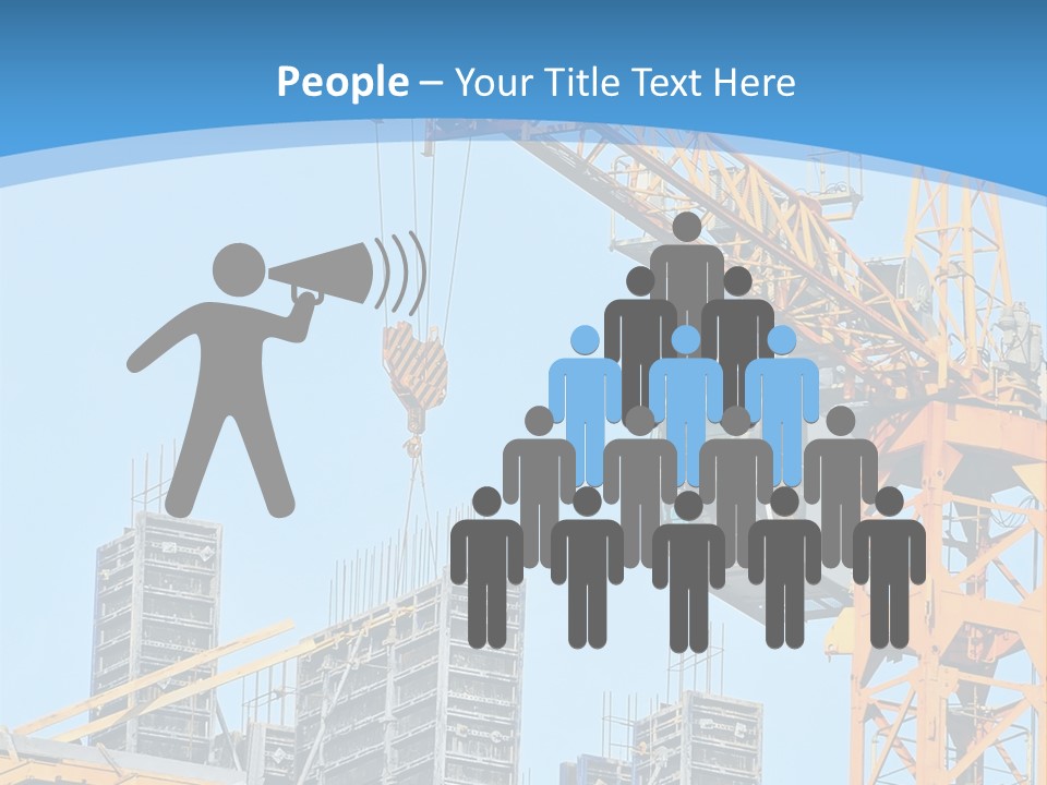 A Yellow Crane With A Blue Sky In The Background PowerPoint Template