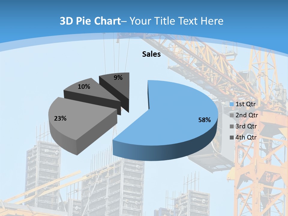 A Yellow Crane With A Blue Sky In The Background PowerPoint Template
