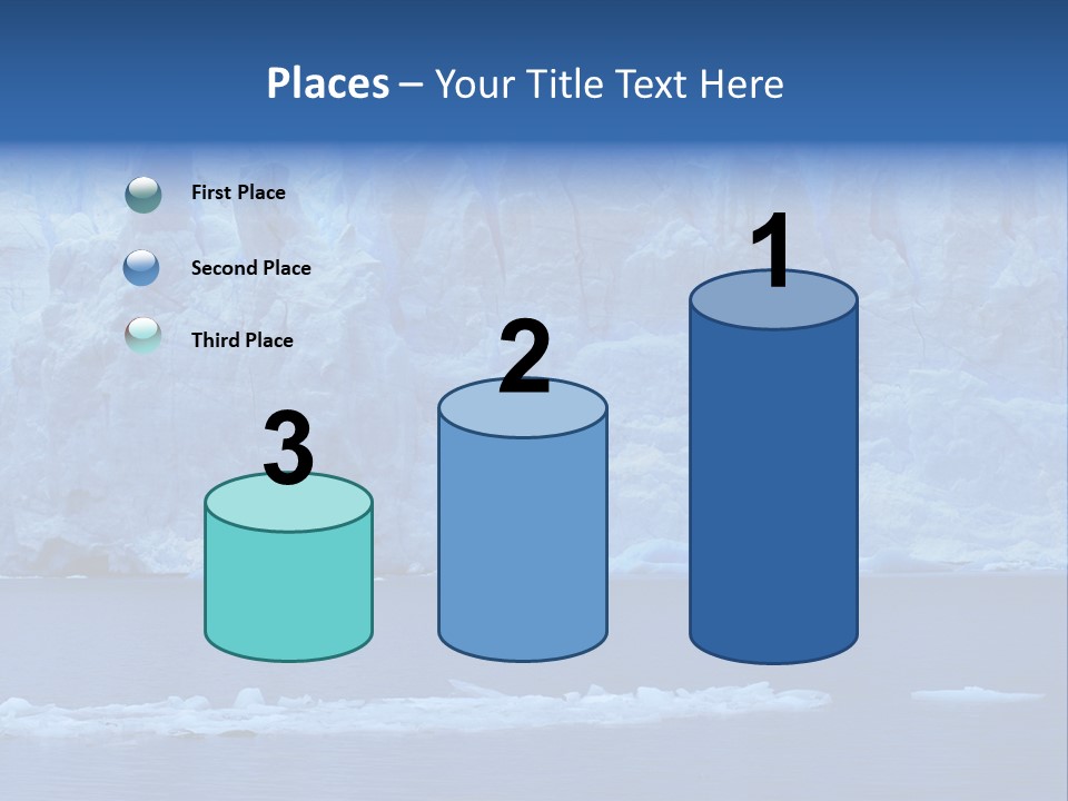 A Large Iceberg In The Middle Of A Body Of Water PowerPoint Template