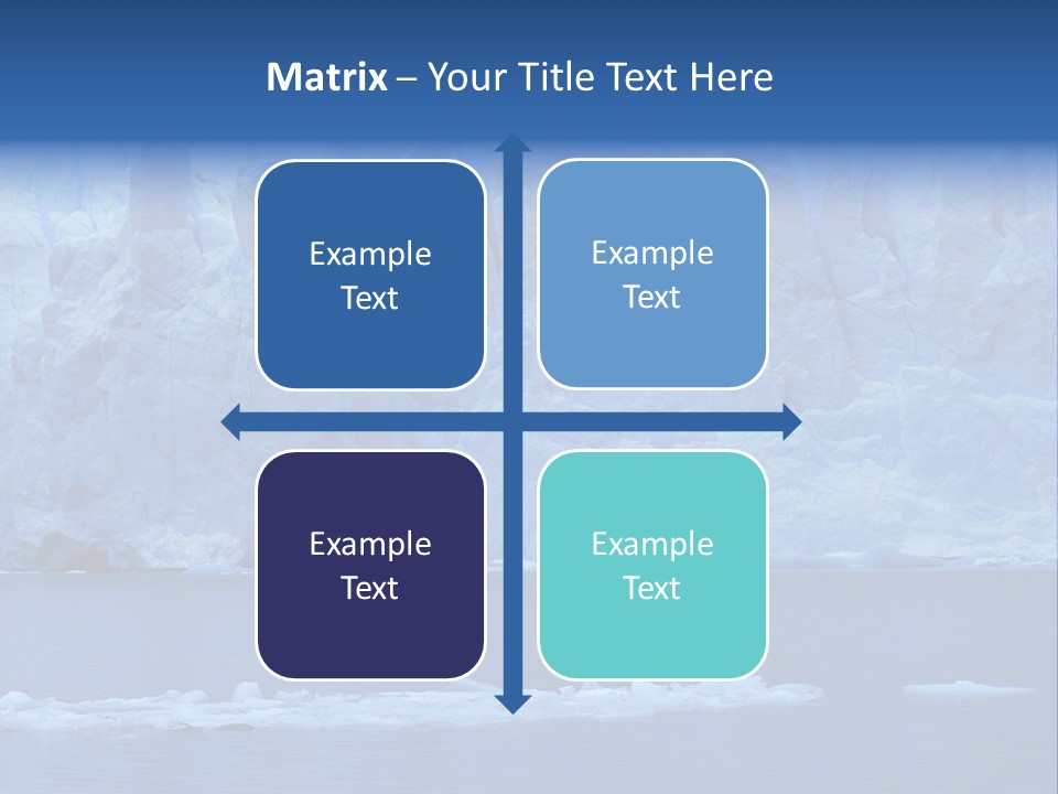 A Large Iceberg In The Middle Of A Body Of Water PowerPoint Template