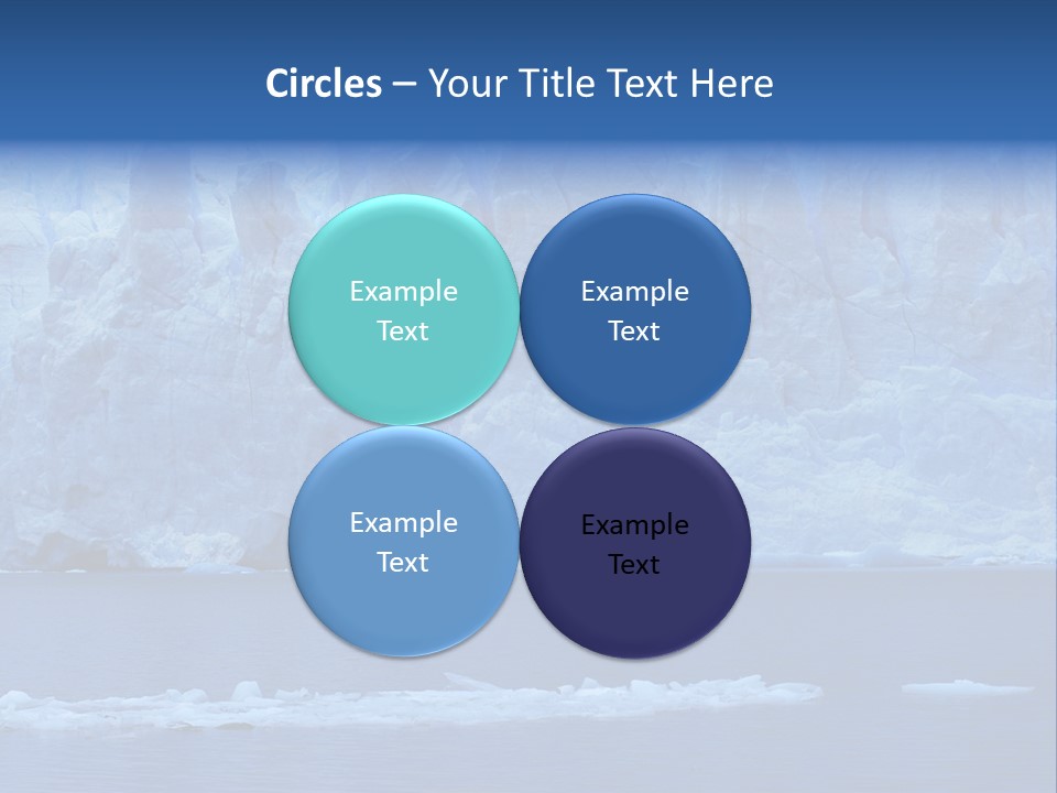 A Large Iceberg In The Middle Of A Body Of Water PowerPoint Template