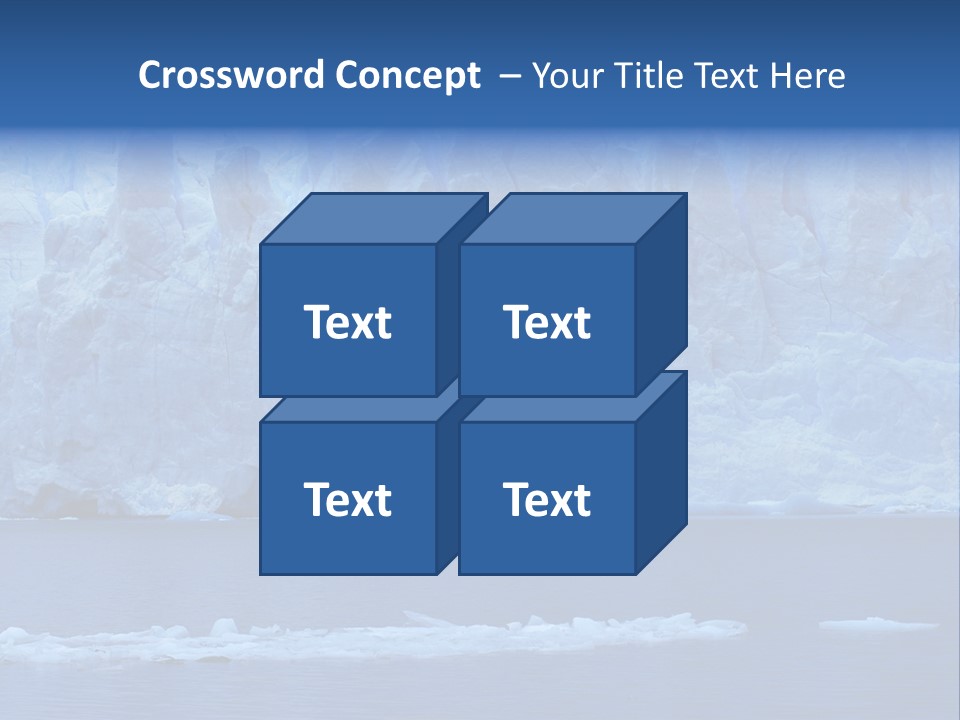 A Large Iceberg In The Middle Of A Body Of Water PowerPoint Template