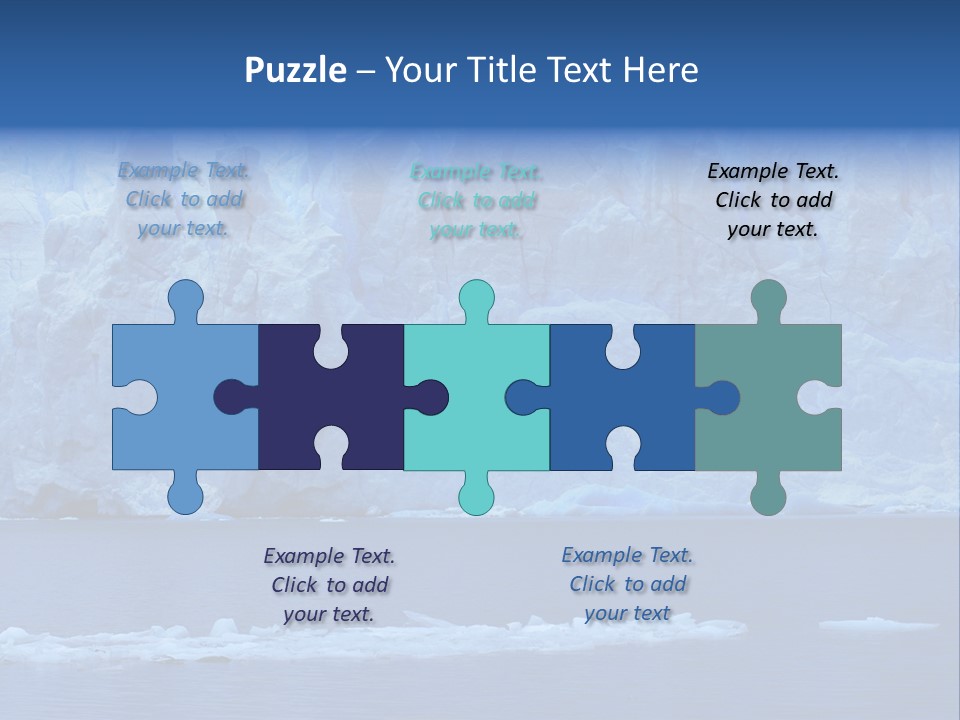 A Large Iceberg In The Middle Of A Body Of Water PowerPoint Template