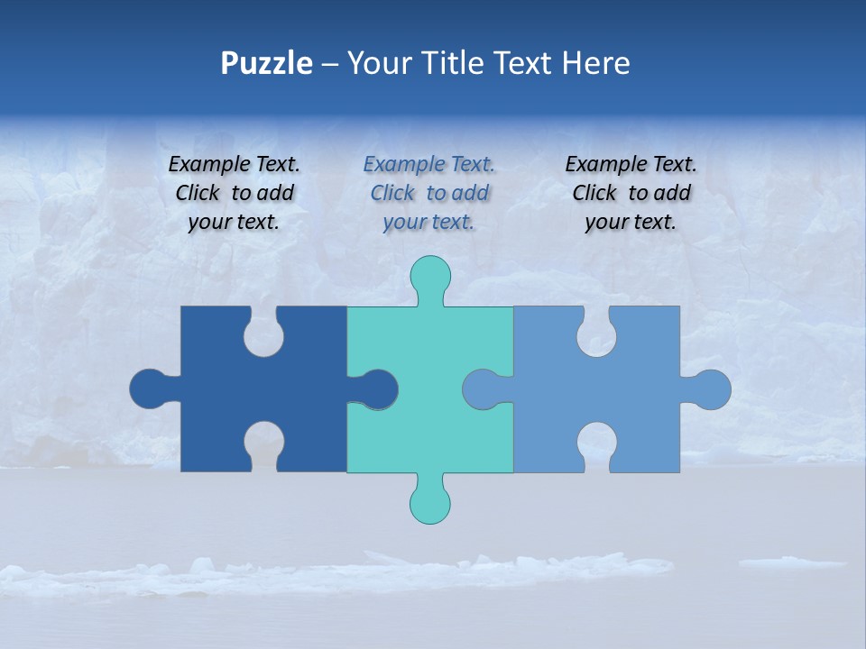 A Large Iceberg In The Middle Of A Body Of Water PowerPoint Template