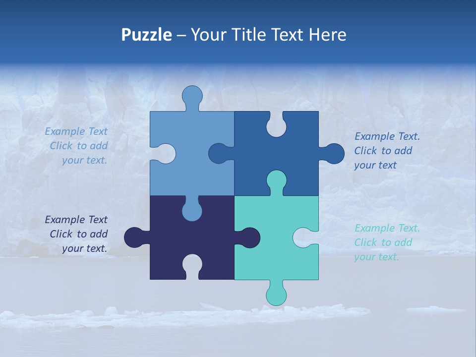 A Large Iceberg In The Middle Of A Body Of Water PowerPoint Template