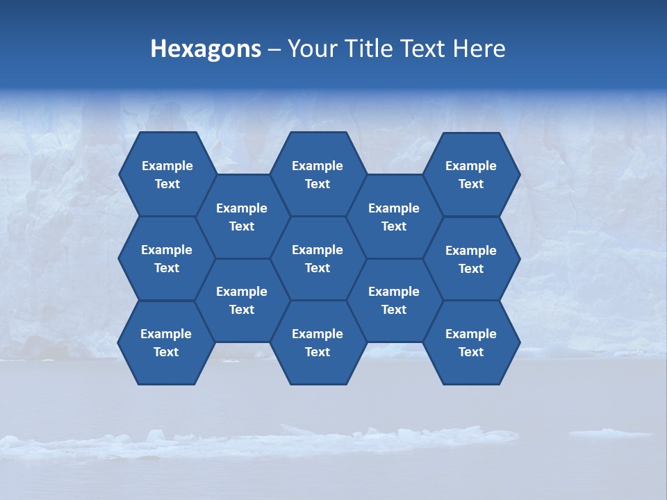 A Large Iceberg In The Middle Of A Body Of Water PowerPoint Template