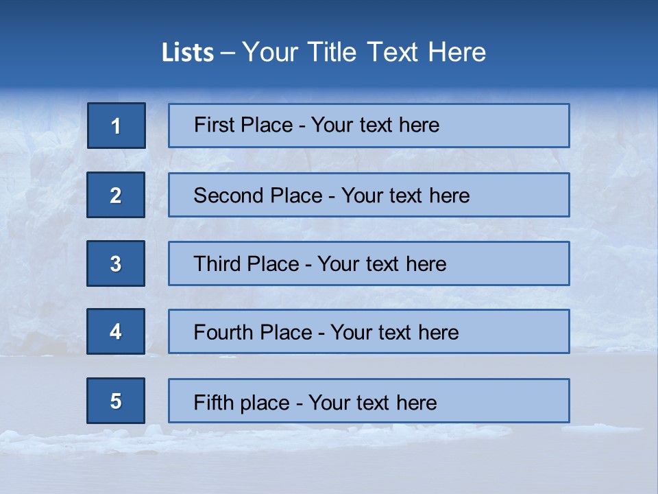 A Large Iceberg In The Middle Of A Body Of Water PowerPoint Template