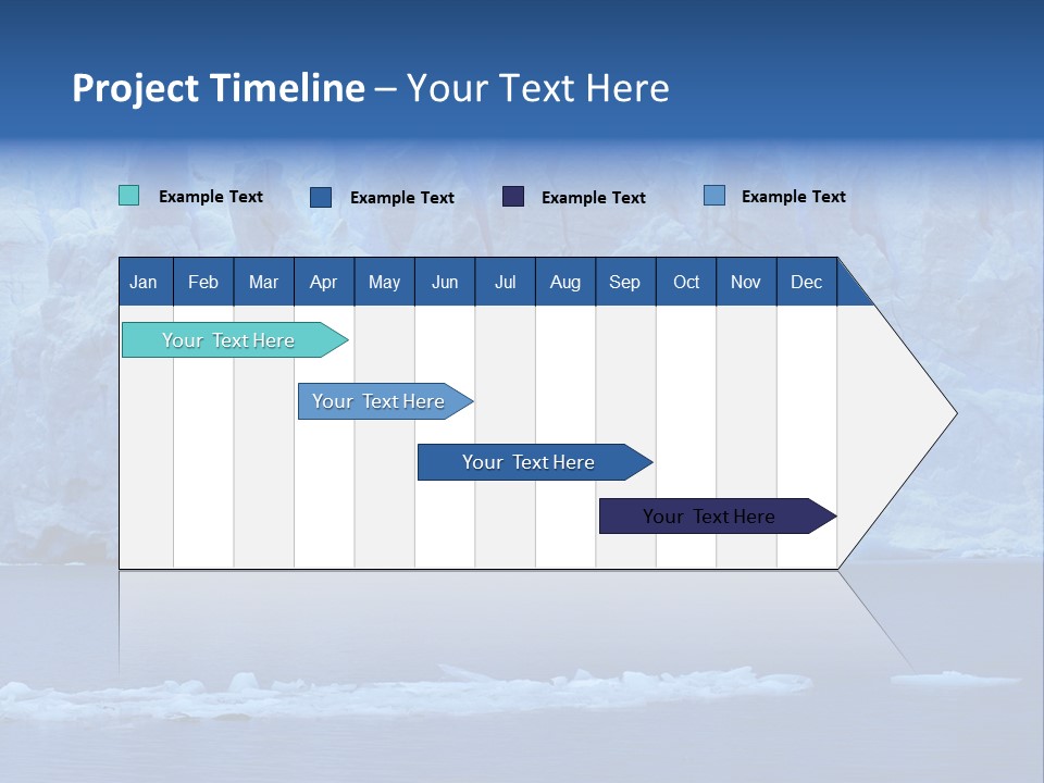 A Large Iceberg In The Middle Of A Body Of Water PowerPoint Template