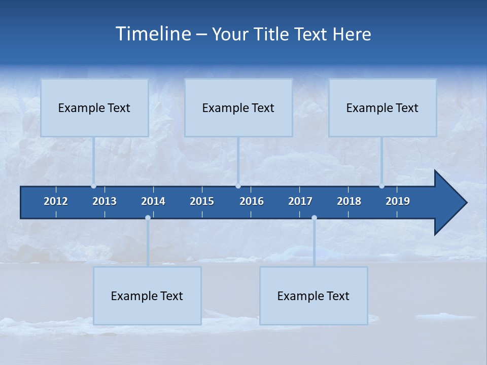 A Large Iceberg In The Middle Of A Body Of Water PowerPoint Template