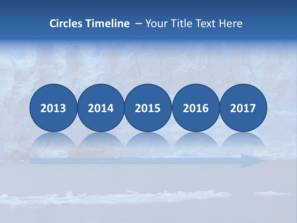 A Large Iceberg In The Middle Of A Body Of Water PowerPoint Template