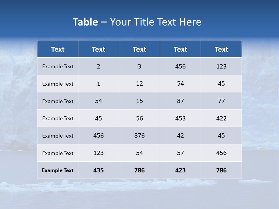 A Large Iceberg In The Middle Of A Body Of Water PowerPoint Template