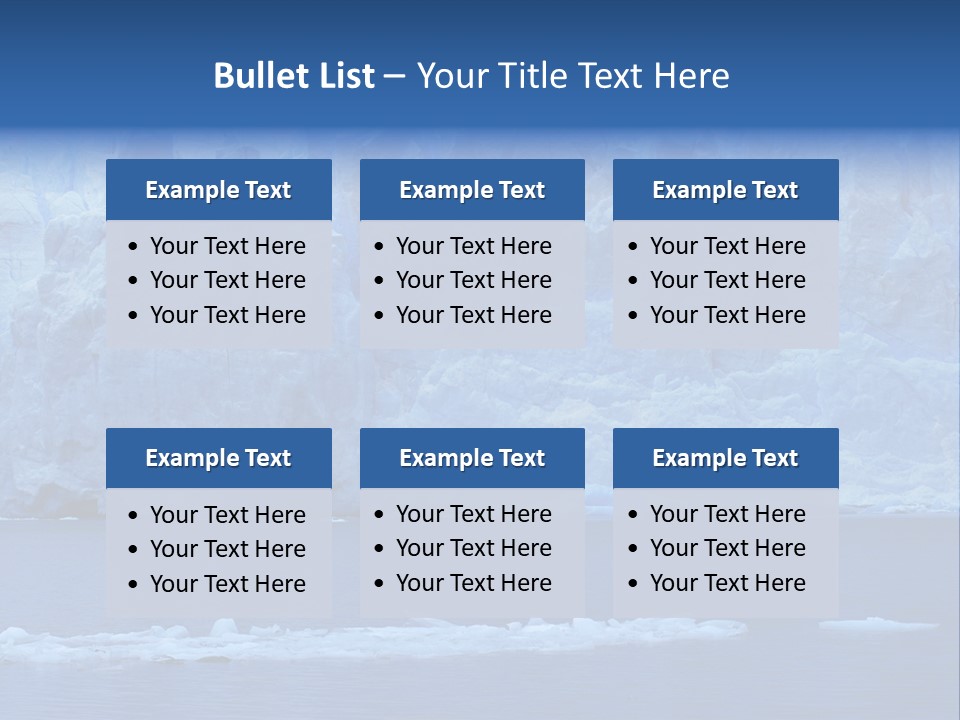 A Large Iceberg In The Middle Of A Body Of Water PowerPoint Template