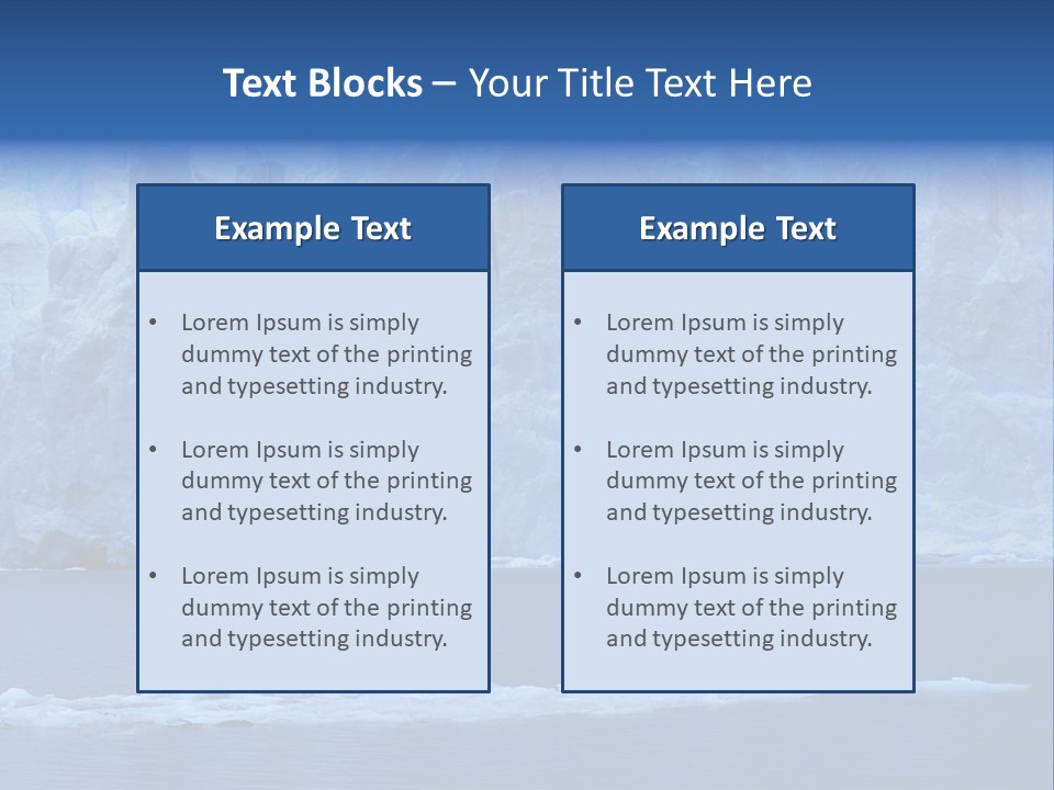 A Large Iceberg In The Middle Of A Body Of Water PowerPoint Template