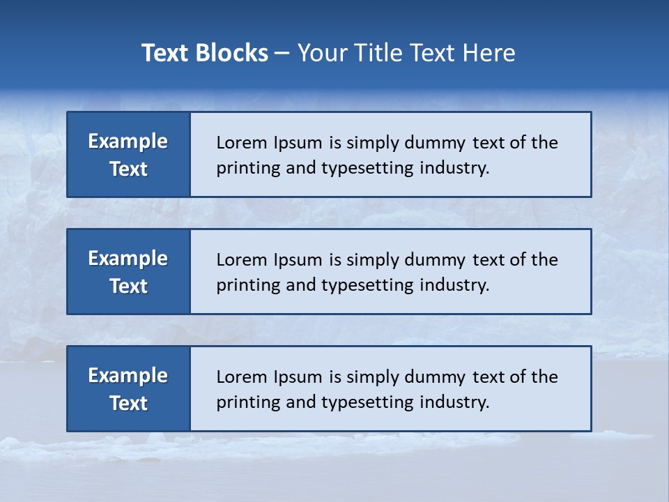 A Large Iceberg In The Middle Of A Body Of Water PowerPoint Template