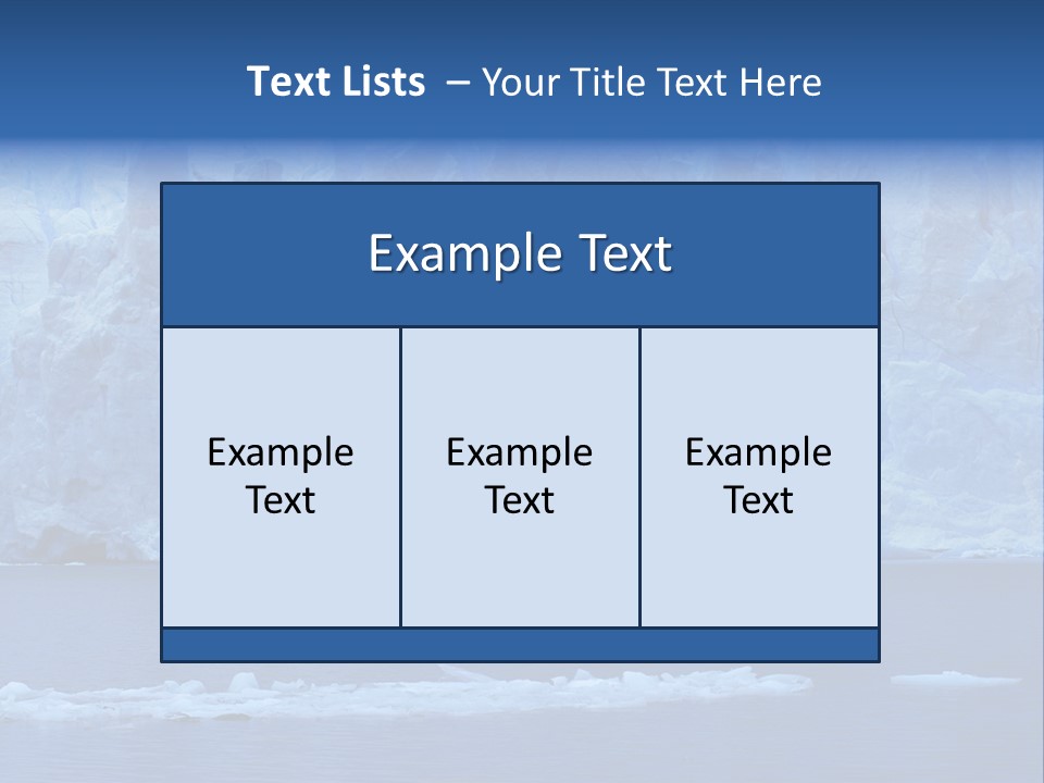 A Large Iceberg In The Middle Of A Body Of Water PowerPoint Template