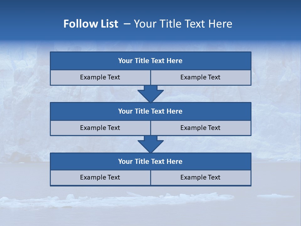 A Large Iceberg In The Middle Of A Body Of Water PowerPoint Template