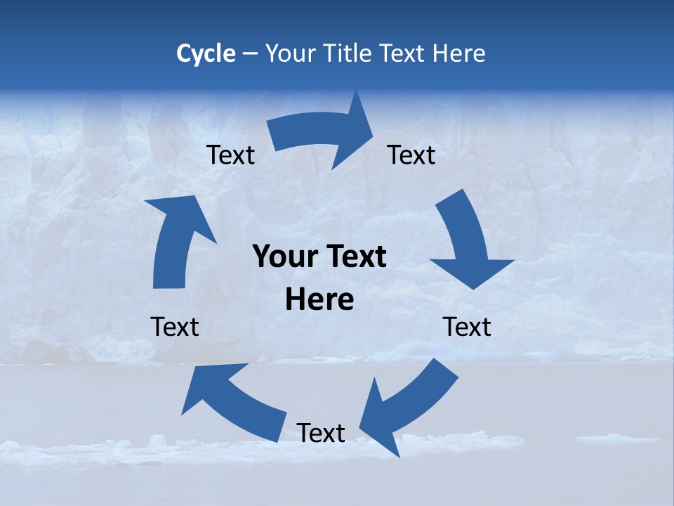 A Large Iceberg In The Middle Of A Body Of Water PowerPoint Template