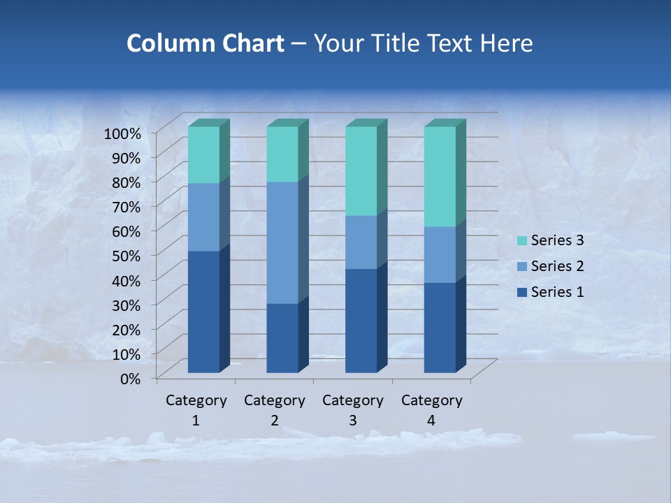 A Large Iceberg In The Middle Of A Body Of Water PowerPoint Template
