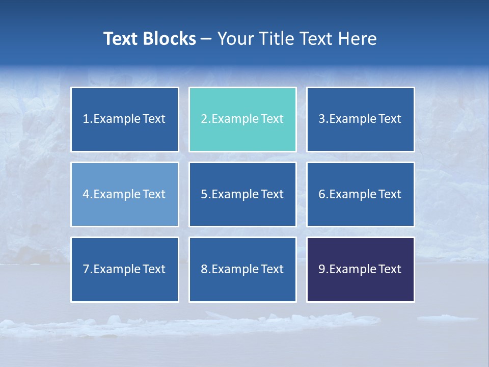 A Large Iceberg In The Middle Of A Body Of Water PowerPoint Template