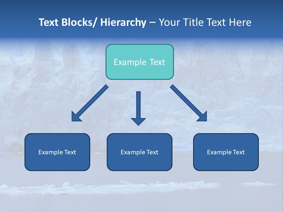A Large Iceberg In The Middle Of A Body Of Water PowerPoint Template