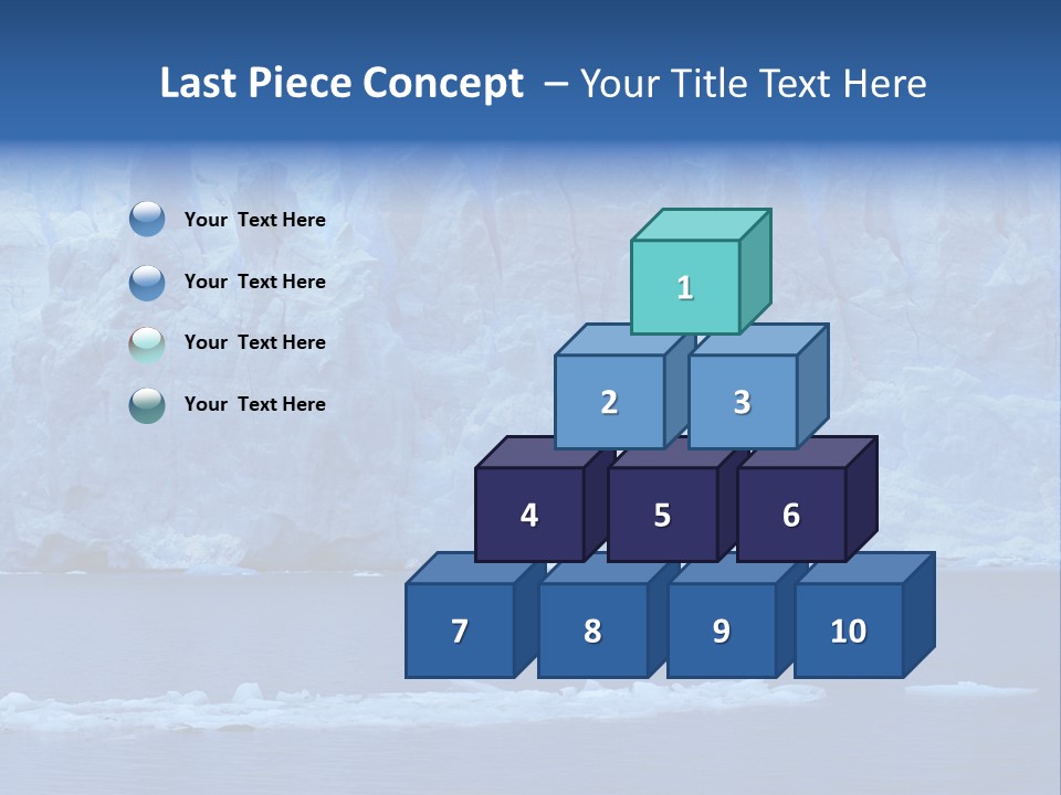 A Large Iceberg In The Middle Of A Body Of Water PowerPoint Template