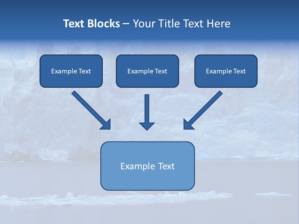A Large Iceberg In The Middle Of A Body Of Water PowerPoint Template