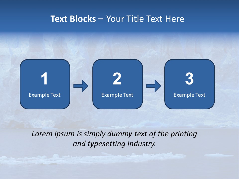 A Large Iceberg In The Middle Of A Body Of Water PowerPoint Template