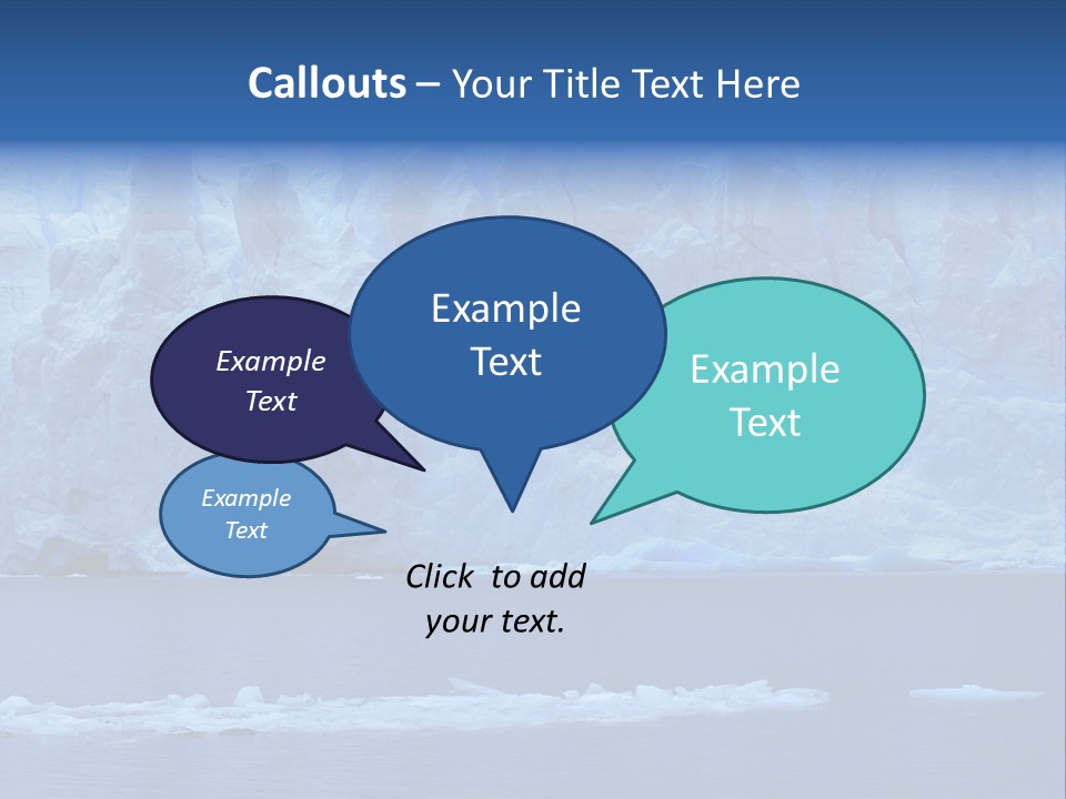A Large Iceberg In The Middle Of A Body Of Water PowerPoint Template