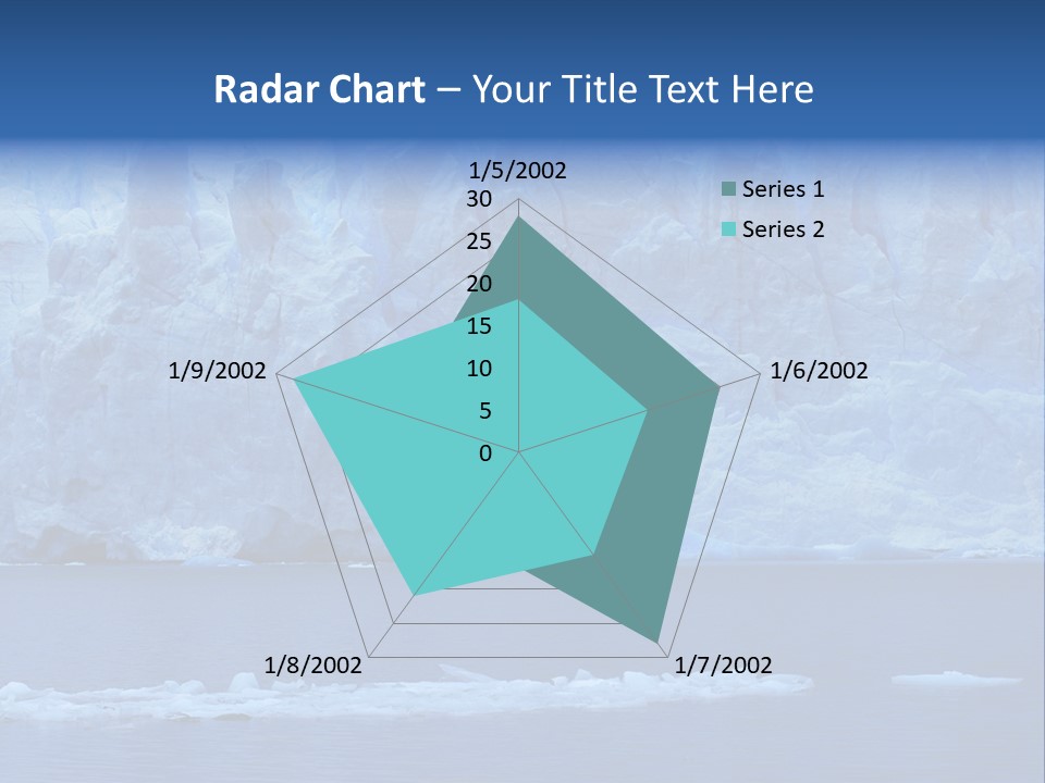 A Large Iceberg In The Middle Of A Body Of Water PowerPoint Template