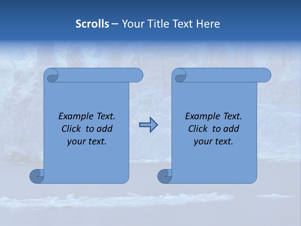 A Large Iceberg In The Middle Of A Body Of Water PowerPoint Template