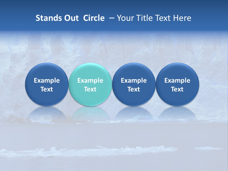 A Large Iceberg In The Middle Of A Body Of Water PowerPoint Template