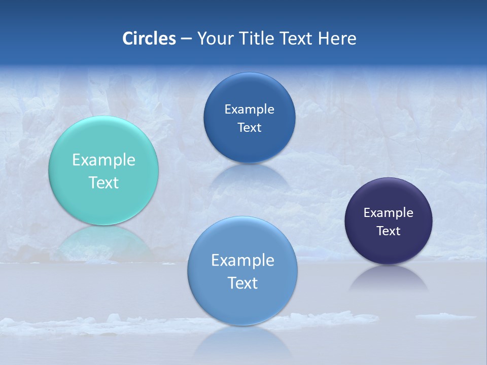 A Large Iceberg In The Middle Of A Body Of Water PowerPoint Template