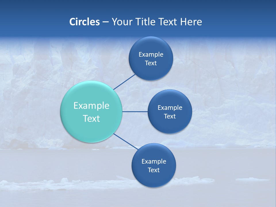 A Large Iceberg In The Middle Of A Body Of Water PowerPoint Template