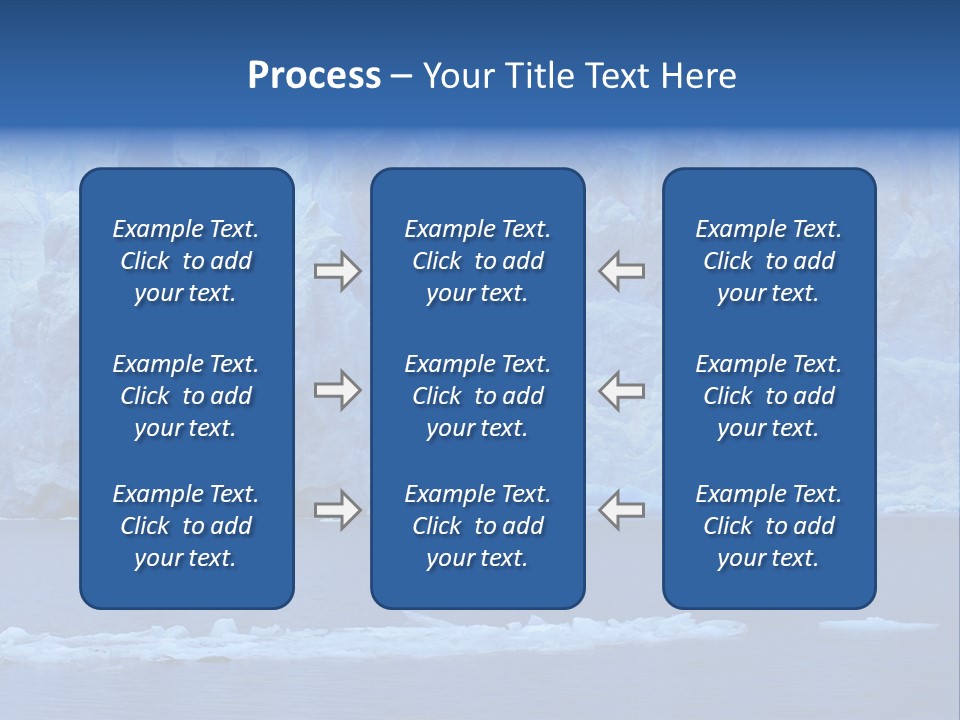 A Large Iceberg In The Middle Of A Body Of Water PowerPoint Template