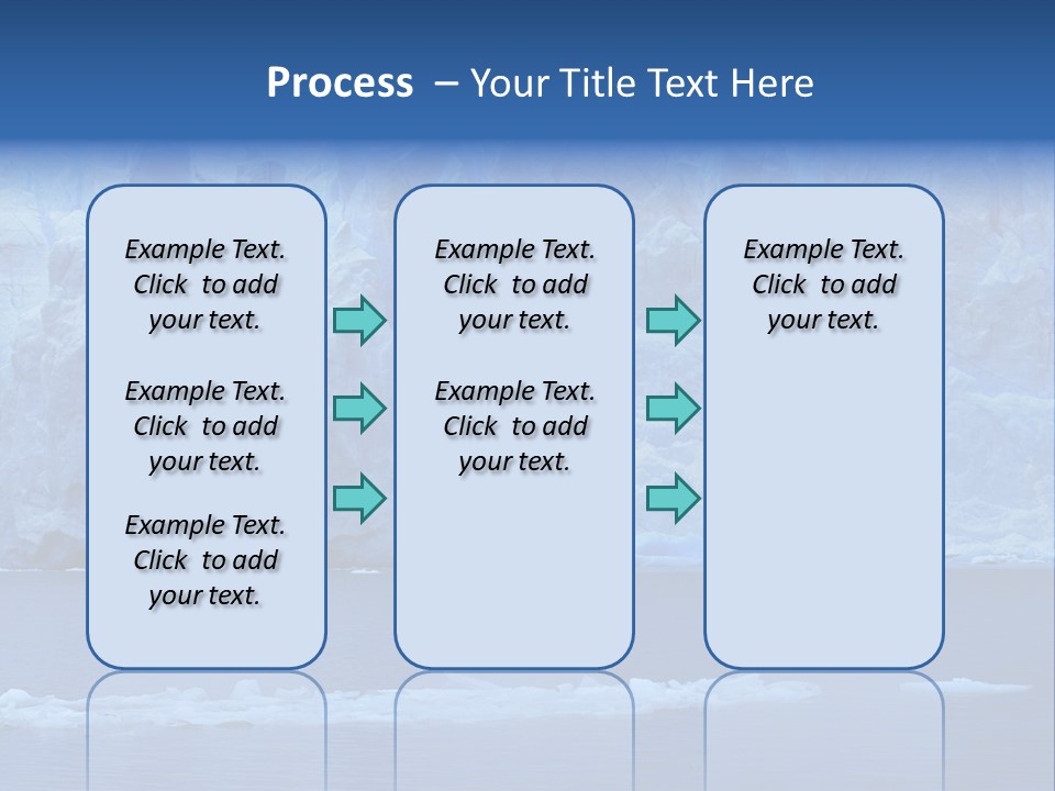 A Large Iceberg In The Middle Of A Body Of Water PowerPoint Template