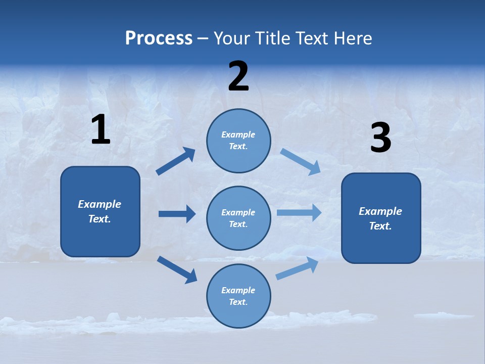 A Large Iceberg In The Middle Of A Body Of Water PowerPoint Template