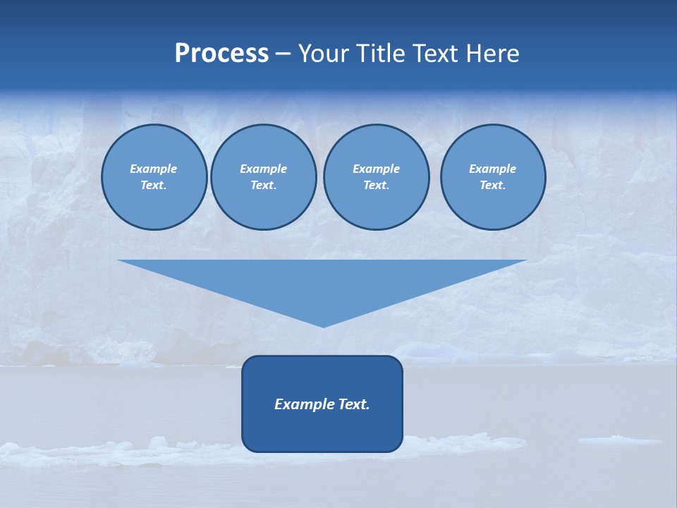 A Large Iceberg In The Middle Of A Body Of Water PowerPoint Template