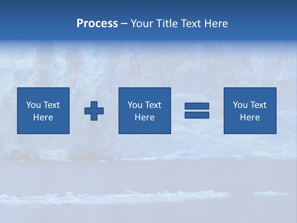 A Large Iceberg In The Middle Of A Body Of Water PowerPoint Template