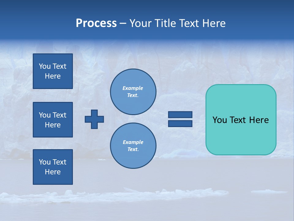 A Large Iceberg In The Middle Of A Body Of Water PowerPoint Template