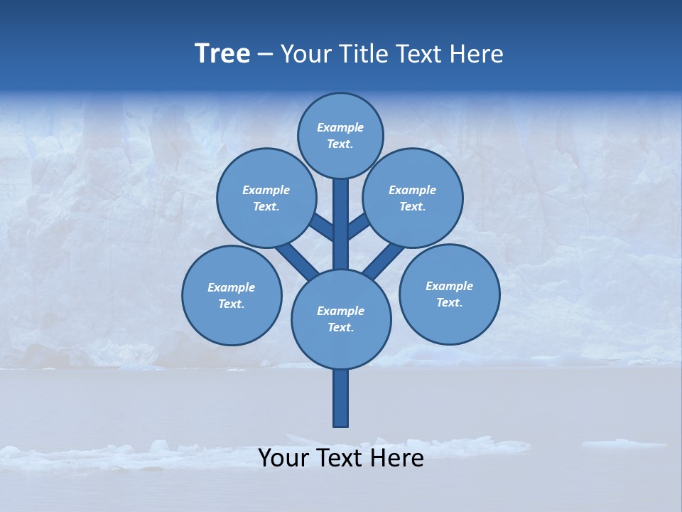 A Large Iceberg In The Middle Of A Body Of Water PowerPoint Template