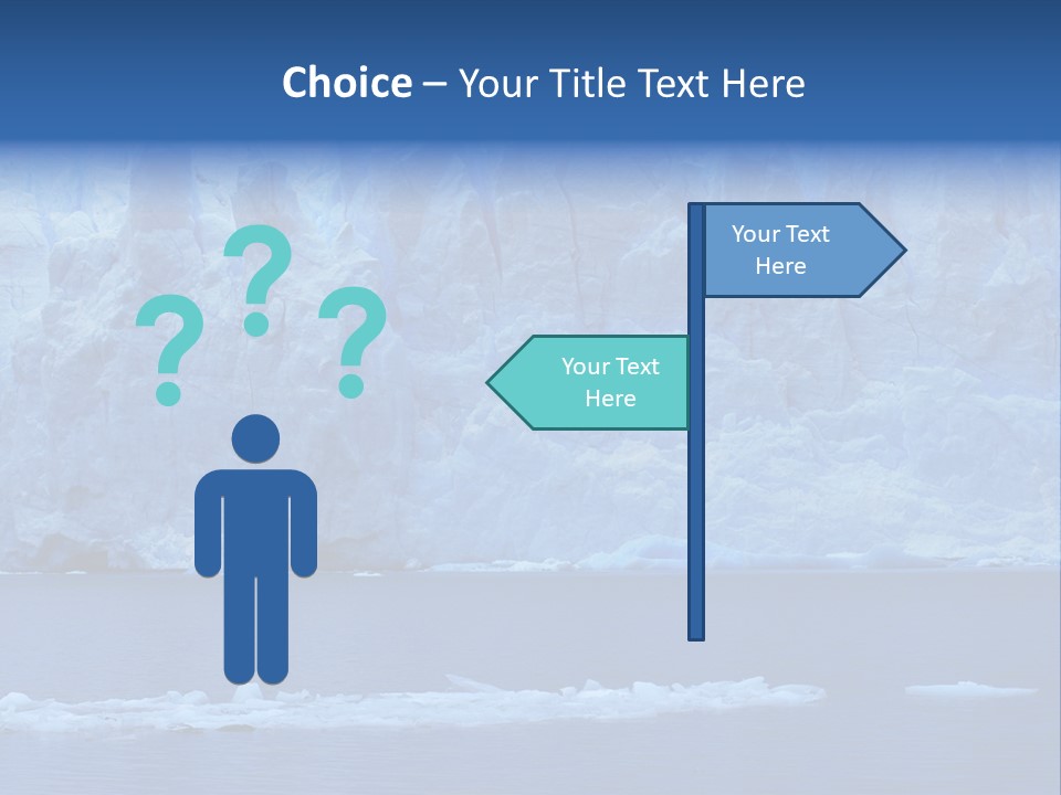 A Large Iceberg In The Middle Of A Body Of Water PowerPoint Template