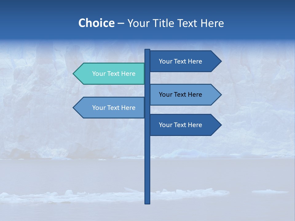 A Large Iceberg In The Middle Of A Body Of Water PowerPoint Template
