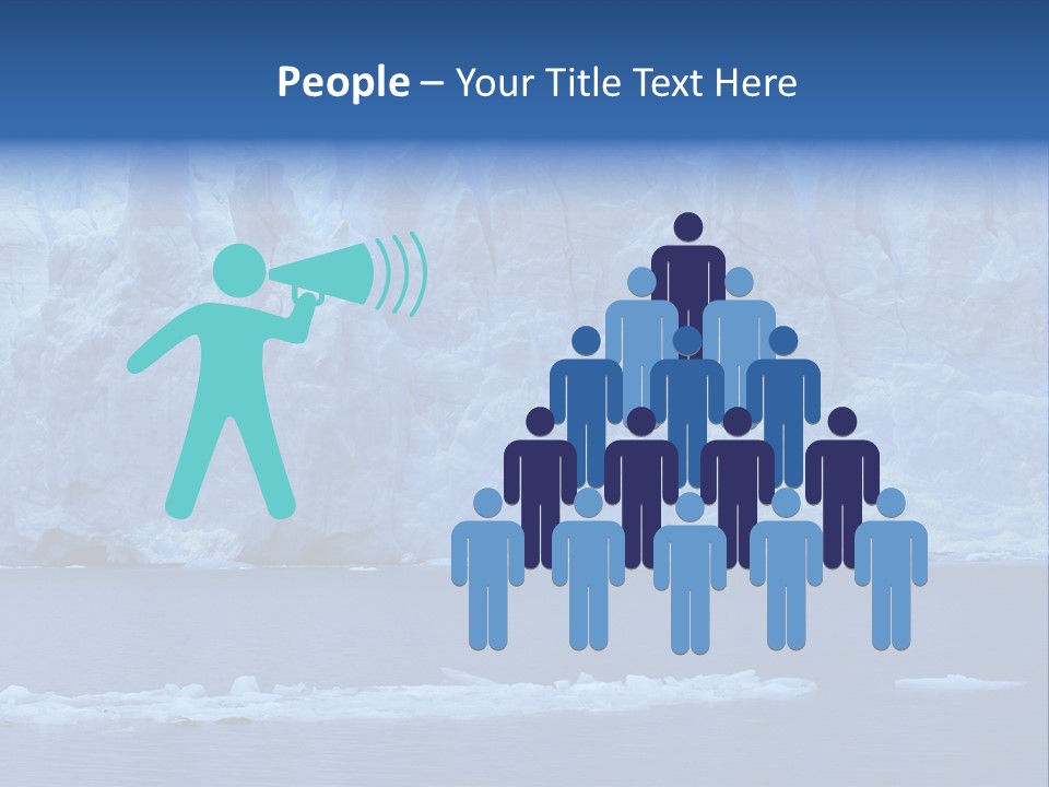 A Large Iceberg In The Middle Of A Body Of Water PowerPoint Template