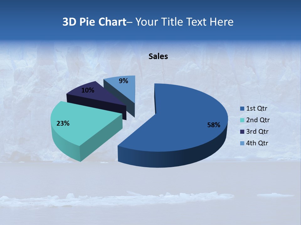 A Large Iceberg In The Middle Of A Body Of Water PowerPoint Template