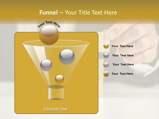 A Business Man Stacking Wooden Blocks On Top Of A Table PowerPoint Template