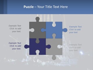 A Large Cathedral With Cranes In Front Of It PowerPoint Template