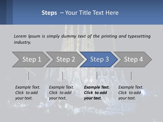 A Large Cathedral With Cranes In Front Of It PowerPoint Template
